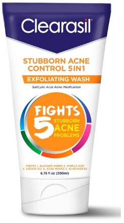 CLEARASIL Stubborn Acne Control 5 in 1 Exfoliating Wash